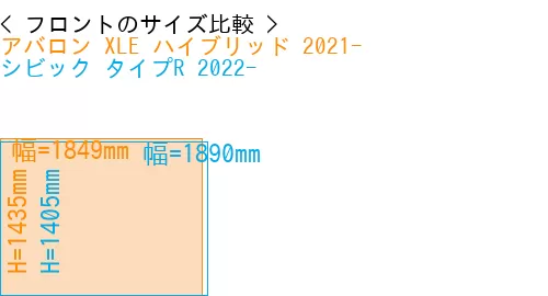 #アバロン XLE ハイブリッド 2021- + シビック タイプR 2022-